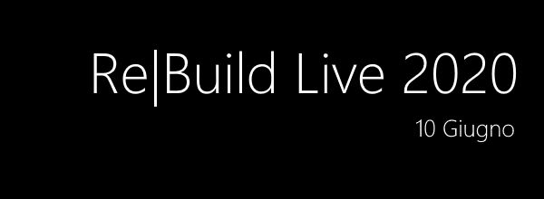 Torniamo con i nostri live streaming il 10/06 con ReBuild 2020: tutte le novità di #MSBuild in un solo pomeriggio.Parleremo di #net5, #aspnet5, #ef5, #azure, #devops, #iot e tanto altro ancora! Agenda online a metà maggio, iscrizioni già aperte => https://aspit.co/ReBuild-20